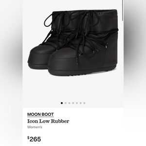 NWT Moon Boot Icon Low - Black